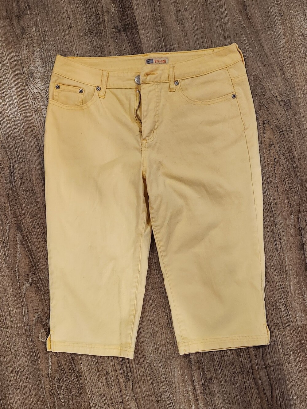 Faded Glory Yellow Bermuda Shorts